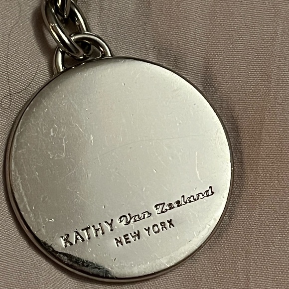 Kathy Van Zeeland silver keychain 6” long - Picture 2 of 2